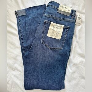 DL1961 Chrissy Skinny Ultra High Rise Jeans in Dark Blue